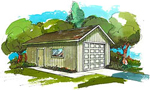 one-car garage building plans